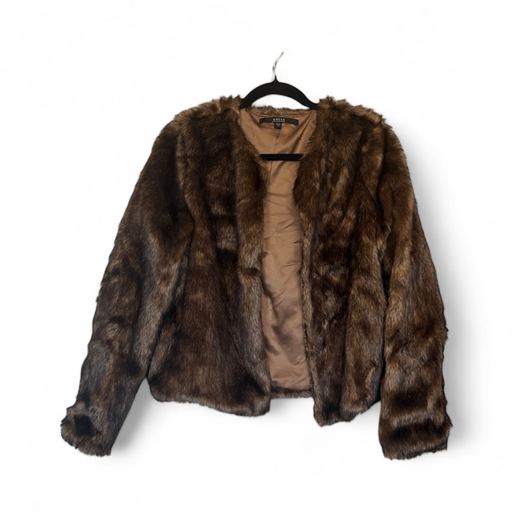 Guess Brown Teddy Jacket